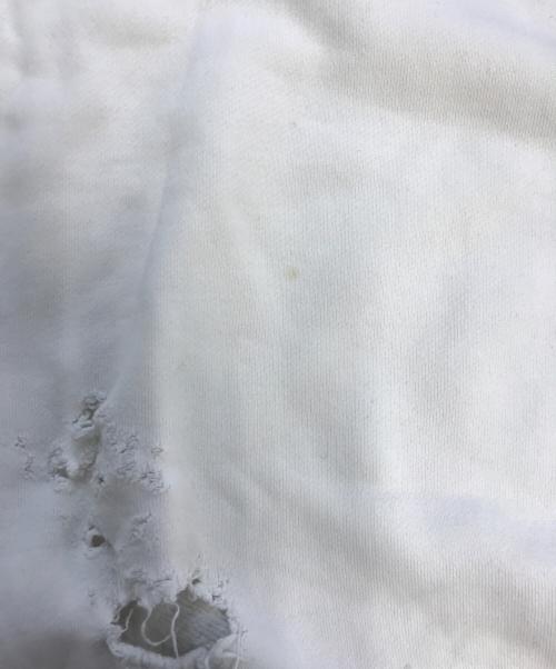 KOLOR（カラー）KOLOR (カラー) DAMAGE SWEAT ホワイト サイズ:3の古着・服飾アイテム