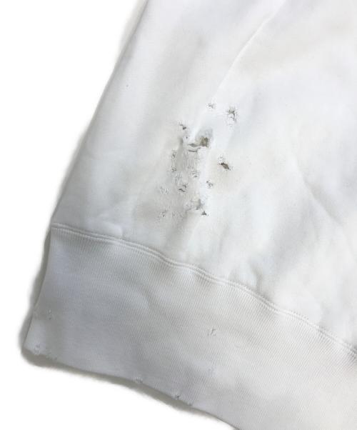KOLOR（カラー）KOLOR (カラー) DAMAGE SWEAT ホワイト サイズ:3の古着・服飾アイテム