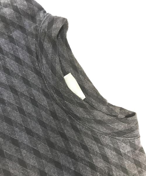 COMME des GARCONS HOMME（コムデギャルソン オム）COMME des GARCONS HOMME (コムデギャルソン オム) チェックニット グレー サイズ:表記なしの古着・服飾アイテム