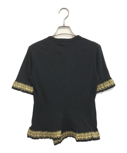 JUNYA WATANABE COMME des GARCONS（(ジュンヤワタナベ コムデギャルソン）JUNYA WATANABE COMME des GARCONS (ジュンヤワタナベ コムデギャルソン) フリルカットソー ブラック サイズ:表記なしの古着・服飾アイテム