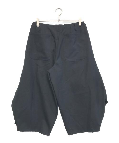 COMME des GARCONS HOMME PLUS（コムデギャルソンオムプリュス）COMME des GARCONS HOMME PLUS (コムデギャルソンオムプリュス) アシンメトリー変形パンツ ブラック サイズ:Mの古着・服飾アイテム
