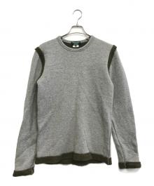 COMME des GARCONS HOMME PLUS（コムデギャルソンオムプリュス）の古着「縮絨切替スウェット」｜グレー