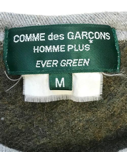 COMME des GARCONS HOMME PLUS（コムデギャルソンオムプリュス）COMME des GARCONS HOMME PLUS (コムデギャルソンオムプリュス) 縮絨切替スウェット グレー サイズ:Mの古着・服飾アイテム