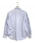 COMME des GARCONS HOMME PLUS (コムデギャルソンオムプリュス) 袖フリルストライプシャツ ブルー サイズ:S：16000円