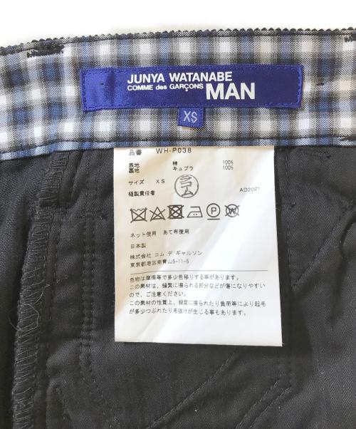 JUNYA WATANABE MAN（ジュンヤワタナベマン）JUNYA WATANABE MAN (ジュンヤワタナベマン) コーデュロイパンツ ブラック サイズ:XSの古着・服飾アイテム