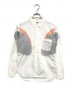 COMME des GARCONS HOMME PLUSコムデギャルソンオムプリュス）の古着「切替シャツ」｜ホワイト