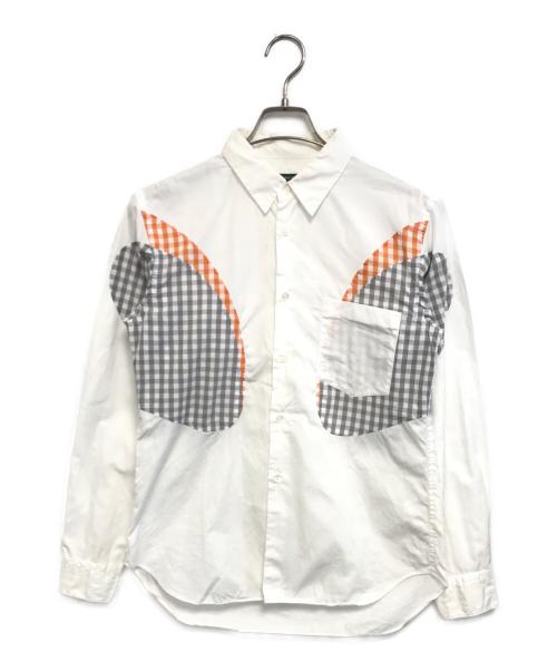 COMME des GARCONS HOMME PLUS（コムデギャルソンオムプリュス）COMME des GARCONS HOMME PLUS (コムデギャルソンオムプリュス) 切替シャツ ホワイト サイズ:SSの古着・服飾アイテム