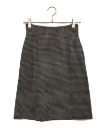 tricot COMME des GARCONS（トリココムデギャルソン）の古着「80's チェックスカート」｜ブラウン