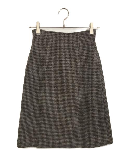 tricot COMME des GARCONS（トリココムデギャルソン）tricot COMME des GARCONS (トリココムデギャルソン) 80's チェックスカート ブラウン サイズ:Sの古着・服飾アイテム