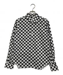 ROBE DE CHAMBRE COMME DES GARCONS（ローブドシャンブル コムデギャルソン）の古着「チェッカーフラッグシャツ」｜ホワイト