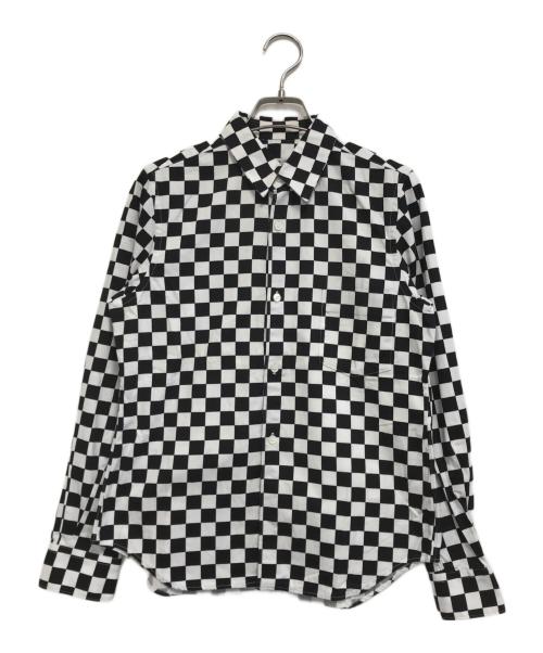 ROBE DE CHAMBRE COMME DES GARCONS（ローブドシャンブル コムデギャルソン）ROBE DE CHAMBRE COMME DES GARCONS (ローブドシャンブル コムデギャルソン) チェッカーフラッグシャツ ホワイト サイズ:Sの古着・服飾アイテム