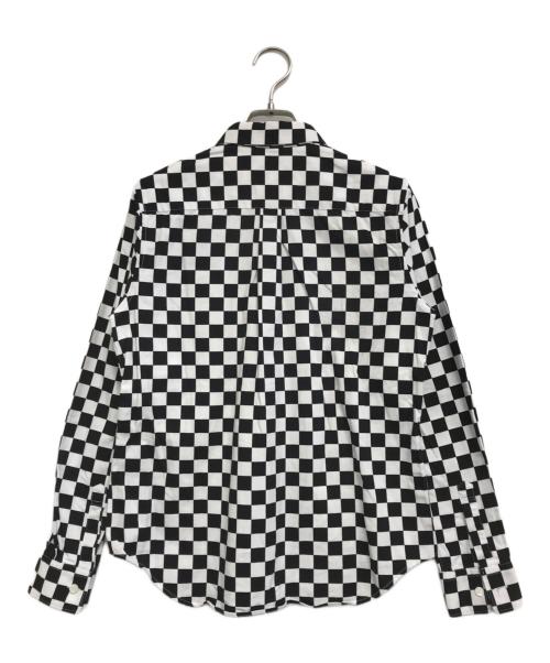 ROBE DE CHAMBRE COMME DES GARCONS（ローブドシャンブル コムデギャルソン）ROBE DE CHAMBRE COMME DES GARCONS (ローブドシャンブル コムデギャルソン) チェッカーフラッグシャツ ホワイト サイズ:Sの古着・服飾アイテム