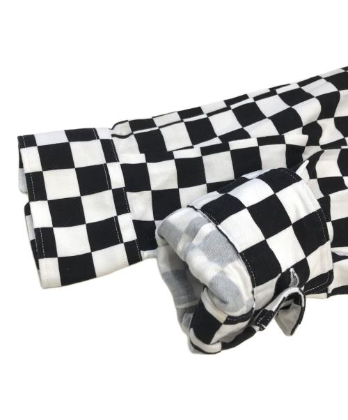 ROBE DE CHAMBRE COMME DES GARCONS（ローブドシャンブル コムデギャルソン）ROBE DE CHAMBRE COMME DES GARCONS (ローブドシャンブル コムデギャルソン) チェッカーフラッグシャツ ホワイト サイズ:Sの古着・服飾アイテム