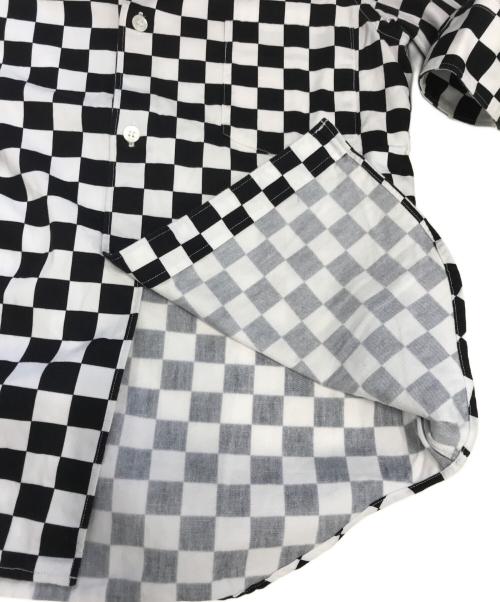 ROBE DE CHAMBRE COMME DES GARCONS（ローブドシャンブル コムデギャルソン）ROBE DE CHAMBRE COMME DES GARCONS (ローブドシャンブル コムデギャルソン) チェッカーフラッグシャツ ホワイト サイズ:Sの古着・服飾アイテム