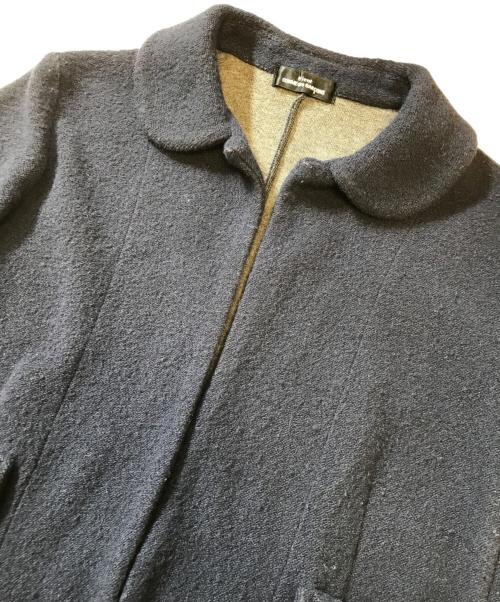 tricot COMME des GARCONS（トリココムデギャルソン）tricot COMME des GARCONS (トリココムデギャルソン) 丸襟ジャケット ネイビー サイズ:表記なしの古着・服飾アイテム