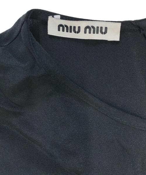 MIU MIU（ミュウミュウ）MIU MIU (ミュウミュウ) シルクブラウス ブラック サイズ:38の古着・服飾アイテム