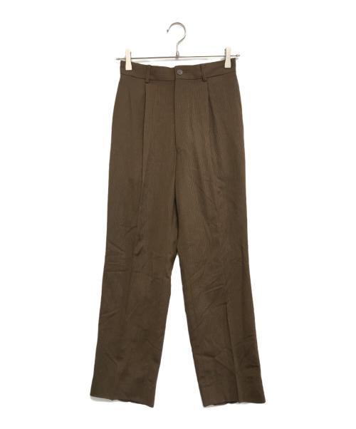 Jean Paul GAULTIER CLASSIQUE（ジャンポールゴルチエクラシック）Jean Paul GAULTIER CLASSIQUE (ジャンポールゴルチエクラシック) ストライプパンツ ブラウン サイズ:48の古着・服飾アイテム