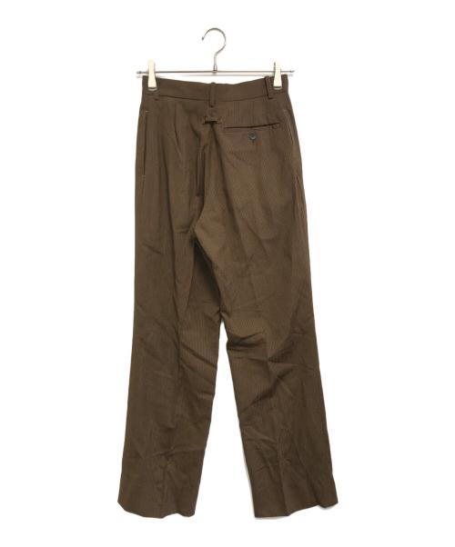 Jean Paul GAULTIER CLASSIQUE（ジャンポールゴルチエクラシック）Jean Paul GAULTIER CLASSIQUE (ジャンポールゴルチエクラシック) ストライプパンツ ブラウン サイズ:48の古着・服飾アイテム