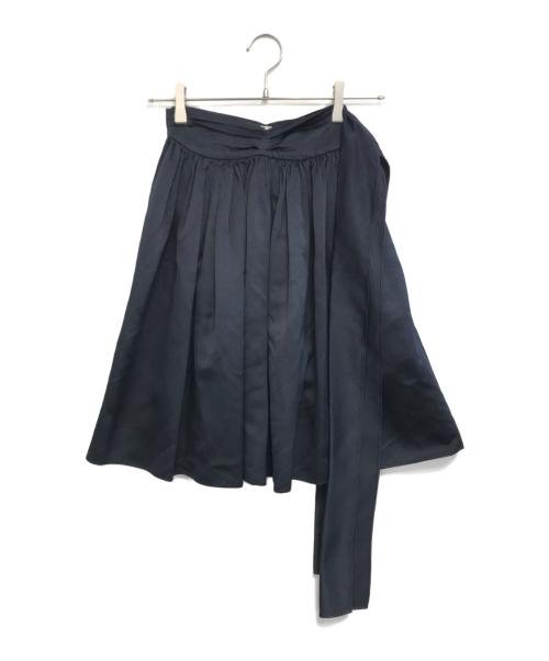 MIU MIU（ミュウミュウ）MIU MIU (ミュウミュウ) スカート ネイビー サイズ:36の古着・服飾アイテム