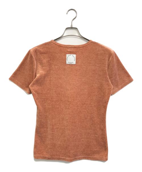 Jean Paul Gaultier homme（ジャンポールゴルチェオム）Jean Paul Gaultier homme (ジャンポールゴルチェオム) ベロアTシャツ ピンク サイズ:Mの古着・服飾アイテム