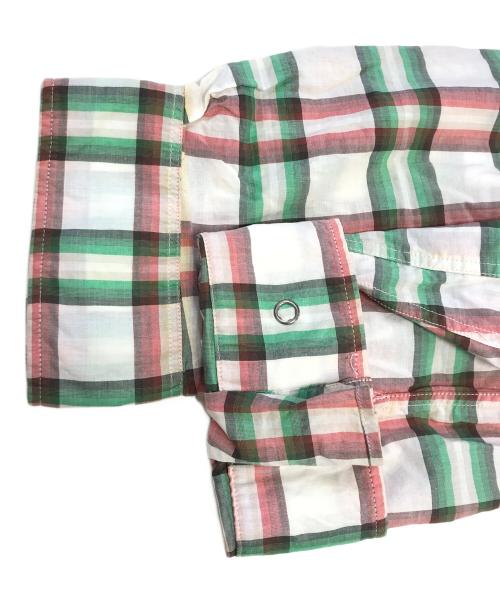 DRIES VAN NOTEN（ドリスヴァンノッテン）DRIES VAN NOTEN (ドリスヴァンノッテン) ジップアップチェックシャツ グリーン サイズ:48の古着・服飾アイテム