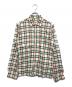 DRIES VAN NOTEN（ドリスヴァンノッテン）の古着「ジップアップチェックシャツ」｜グリーン