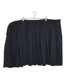 COMME des GARCONS（コムデギャルソン）の古着「ポリ縮ラップスカート」｜ネイビー