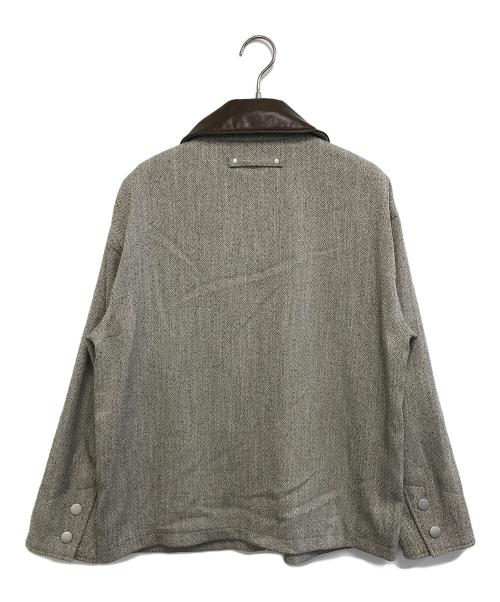 FRAY ID（フレイ アイディー）FRAY ID (フレイ アイディー) ハンティングジャケット ライトグレーの古着・服飾アイテム