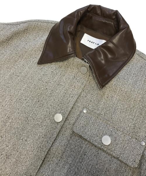 FRAY ID（フレイ アイディー）FRAY ID (フレイ アイディー) ハンティングジャケット ライトグレーの古着・服飾アイテム