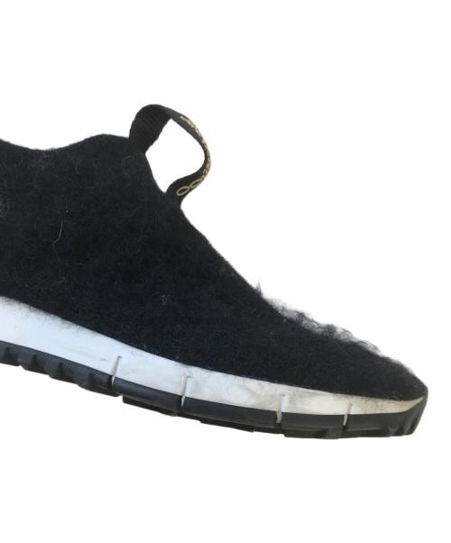 JIMMY CHOO（ジミーチュウ）JIMMY CHOO (ジミーチュウ) NORWAY.KWAスリッポン ブラック サイズ:表記なしの古着・服飾アイテム