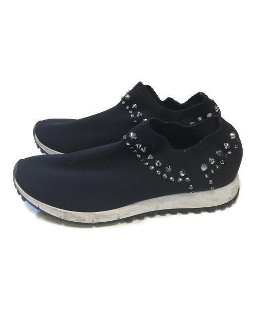JIMMY CHOO（ジミーチュウ）JIMMY CHOO (ジミーチュウ) スタッズ付 ソックススニーカー ブラック サイズ:表記なしの古着・服飾アイテム
