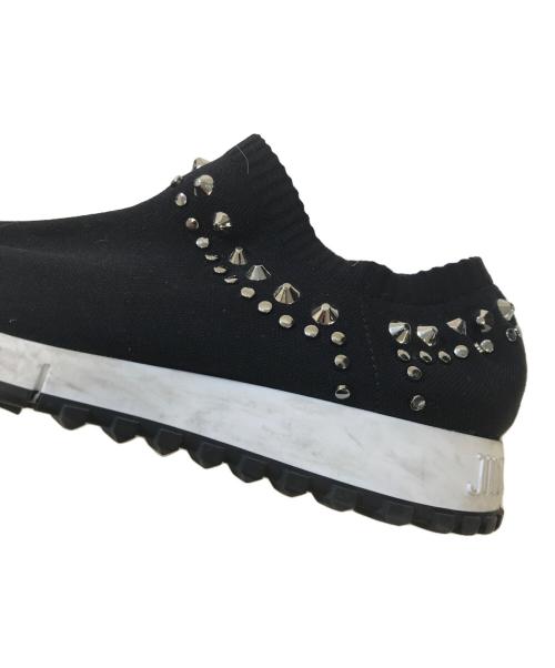JIMMY CHOO（ジミーチュウ）JIMMY CHOO (ジミーチュウ) スタッズ付 ソックススニーカー ブラック サイズ:表記なしの古着・服飾アイテム