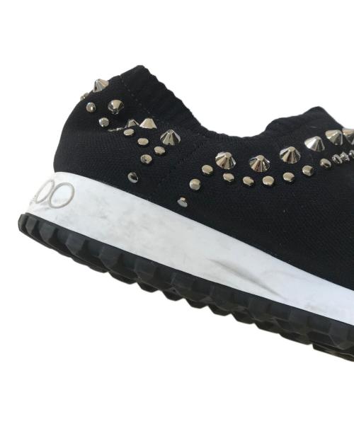 JIMMY CHOO（ジミーチュウ）JIMMY CHOO (ジミーチュウ) スタッズ付 ソックススニーカー ブラック サイズ:表記なしの古着・服飾アイテム