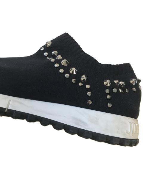 JIMMY CHOO（ジミーチュウ）JIMMY CHOO (ジミーチュウ) スタッズ付 ソックススニーカー ブラック サイズ:表記なしの古着・服飾アイテム