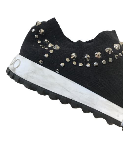 JIMMY CHOO（ジミーチュウ）JIMMY CHOO (ジミーチュウ) スタッズ付 ソックススニーカー ブラック サイズ:表記なしの古着・服飾アイテム