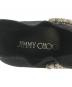 中古・古着 JIMMY CHOO (ジミーチュウ) クリスタルビジューニットスニーカー ブラック サイズ:36：15000円