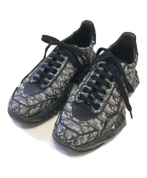 JIMMY CHOO（ジミーチュウ）JIMMY CHOO (ジミーチュウ) ダイヤモンドスニーカー ブラック サイズ:36の古着・服飾アイテム