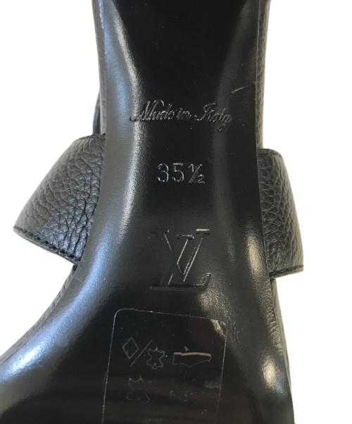 LOUIS VUITTON（ルイ ヴィトン）LOUIS VUITTON (ルイ ヴィトン) Horizon Heel Sandals ブラック サイズ:35 2/1の古着・服飾アイテム