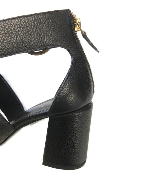LOUIS VUITTON（ルイ ヴィトン）LOUIS VUITTON (ルイ ヴィトン) Horizon Heel Sandals ブラック サイズ:35 2/1の古着・服飾アイテム