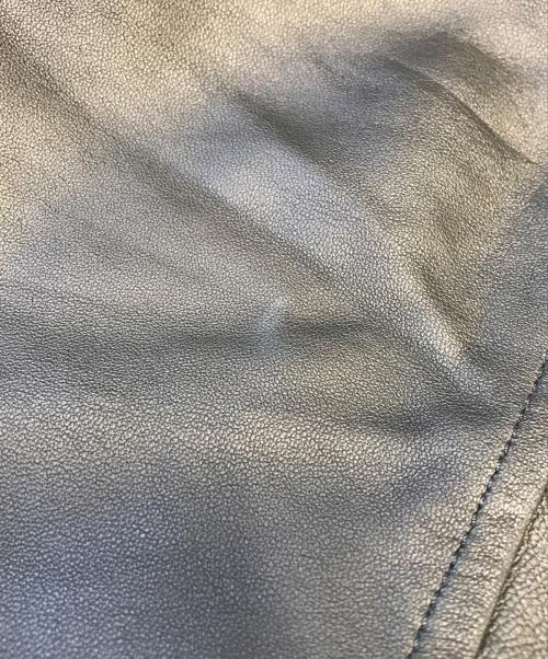 EMMETI（エンメティ）EMMETI (エンメティ) ラムレザーコート ブラック サイズ:46の古着・服飾アイテム