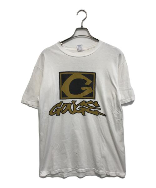 Gouge（ゴージ）Gouge (ゴージ) プリントTシャツ ホワイト サイズ:Lの古着・服飾アイテム