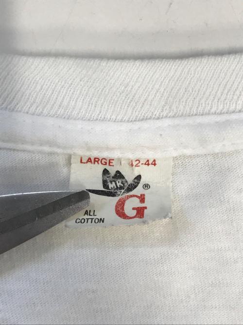 USED（ユーズド）USED (ユーズド) プリントTシャツ ホワイト サイズ:LARGEの古着・服飾アイテム