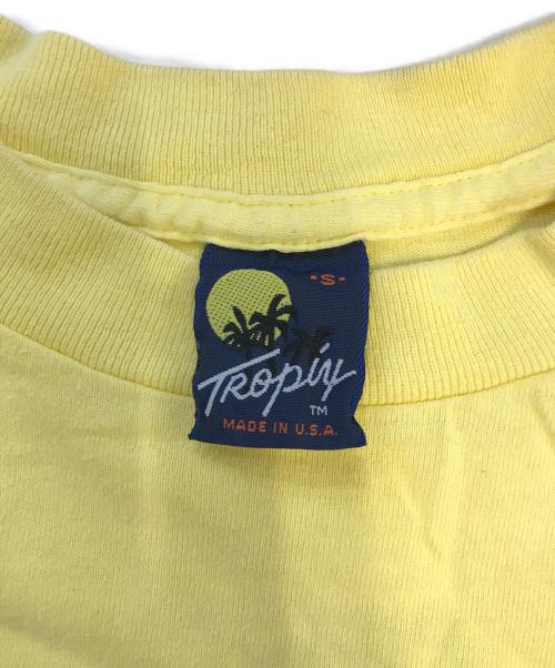 キャラクターロングスリーブTシャツ（キャラクターロングスリーブTシャツ）キャラクターロングスリーブTシャツ (キャラクターロングスリーブTシャツ) 70s Disney(ディズニー) キャラクターロングスリーブTシャツ イエロー サイズ:Sの古着・服飾アイテム