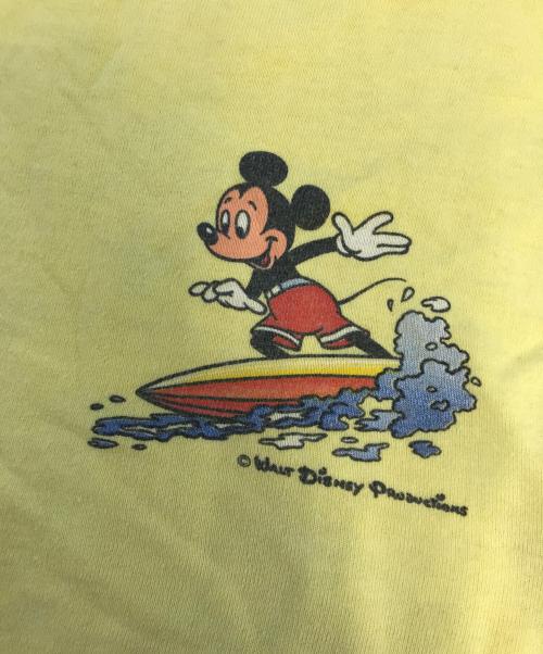 キャラクターロングスリーブTシャツ（キャラクターロングスリーブTシャツ）キャラクターロングスリーブTシャツ (キャラクターロングスリーブTシャツ) 70s Disney(ディズニー) キャラクターロングスリーブTシャツ イエロー サイズ:Sの古着・服飾アイテム