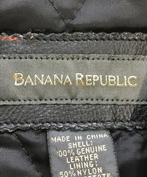 BANANA REPUBLIC（バナナリパブリック）BANANA REPUBLIC (バナナリパブリック) レザージャケット ブラック サイズ:Sの古着・服飾アイテム