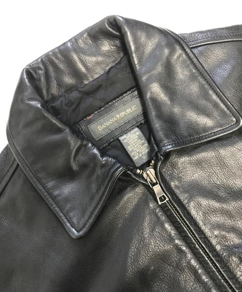 BANANA REPUBLIC（バナナリパブリック）BANANA REPUBLIC (バナナリパブリック) レザージャケット ブラック サイズ:Sの古着・服飾アイテム