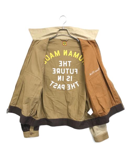 HUMAN MADE（ヒューマンメイド）HUMAN MADE (ヒューマンメイド) ジップアップワークジャケット ブルゾン ブラウン サイズ:XXLの古着・服飾アイテム