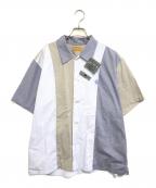 HUMAN MADEヒューマンメイド）の古着「PANEL SHIRT」｜ブルー