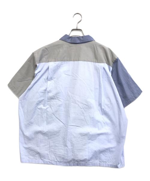 HUMAN MADE（ヒューマンメイド）HUMAN MADE (ヒューマンメイド) PANEL SHIRT ブルー サイズ:XXLの古着・服飾アイテム