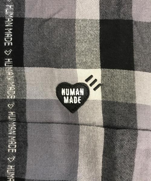 HUMAN MADE（ヒューマンメイド）HUMAN MADE (ヒューマンメイド) OPEN COLLAR CHECK SHIRT ブラック サイズ:XLの古着・服飾アイテム